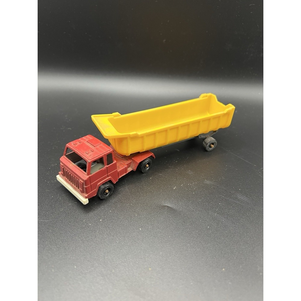 Vintage Tootsietoy Gravel Hauler Dump Truck Semi Trailer Made USA